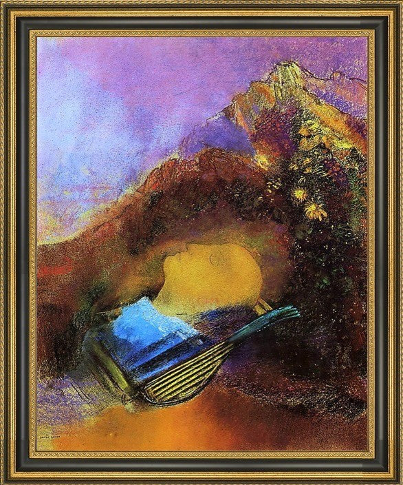 Odilon Redon Orpheus - 16" x 20" Framed Premium Canvas Print
