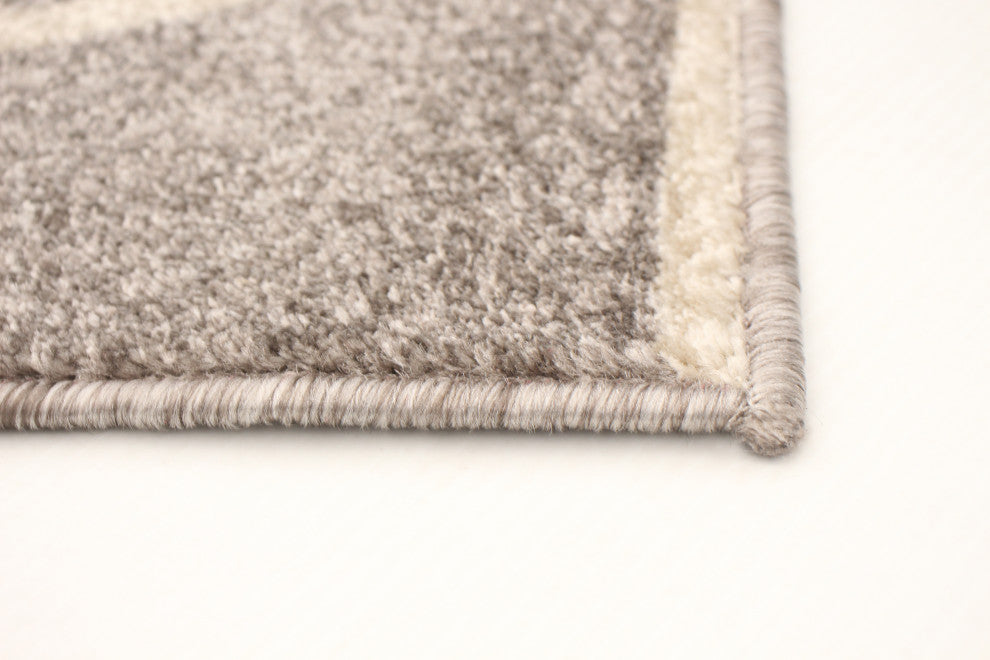 Ana eCarpetGallery Area Rug, Gray-Ivory, 7'10"x10'2"