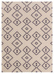 Lima Contemporary Area Rug, Gray and Cream, 7'x10'