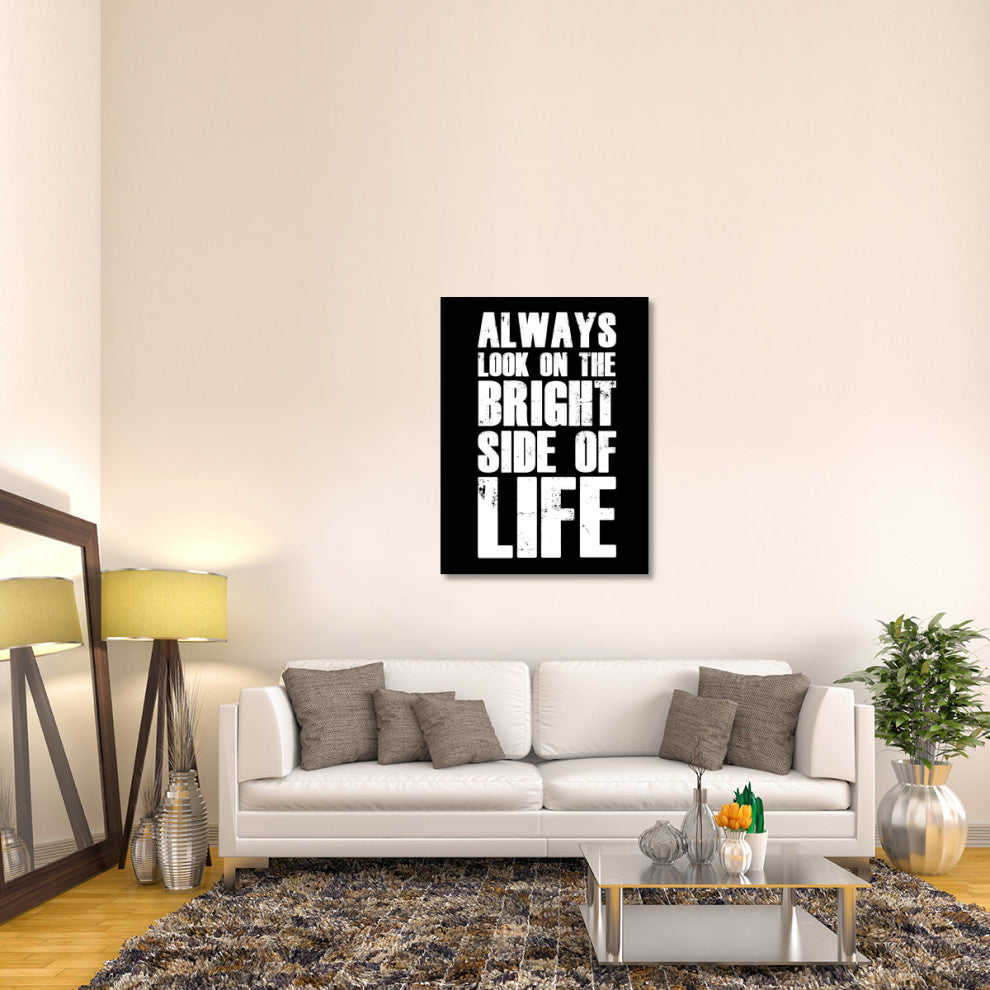 "Bright Side of Life Poster Poster Black" Fine Art Print