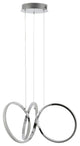1-Light Contemporary Minimalist Aluminum Ribbon Integrated LED Pendant