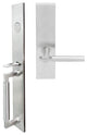 Sequoia Lever, Mortise Dummy Handleset, Right Hand, Satin Stainless Steel