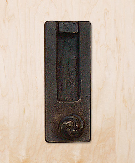 Twist Door Knocker, Vintage Pewter