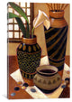 "Still Life With African Bowl" by Keith Mallett, Canvas Print, 40"x26"
