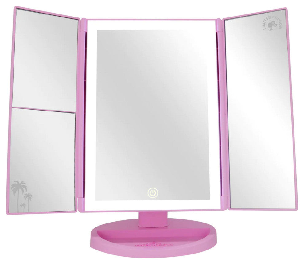 Barbie Trifold LED Tri Tone Makeup Mirror