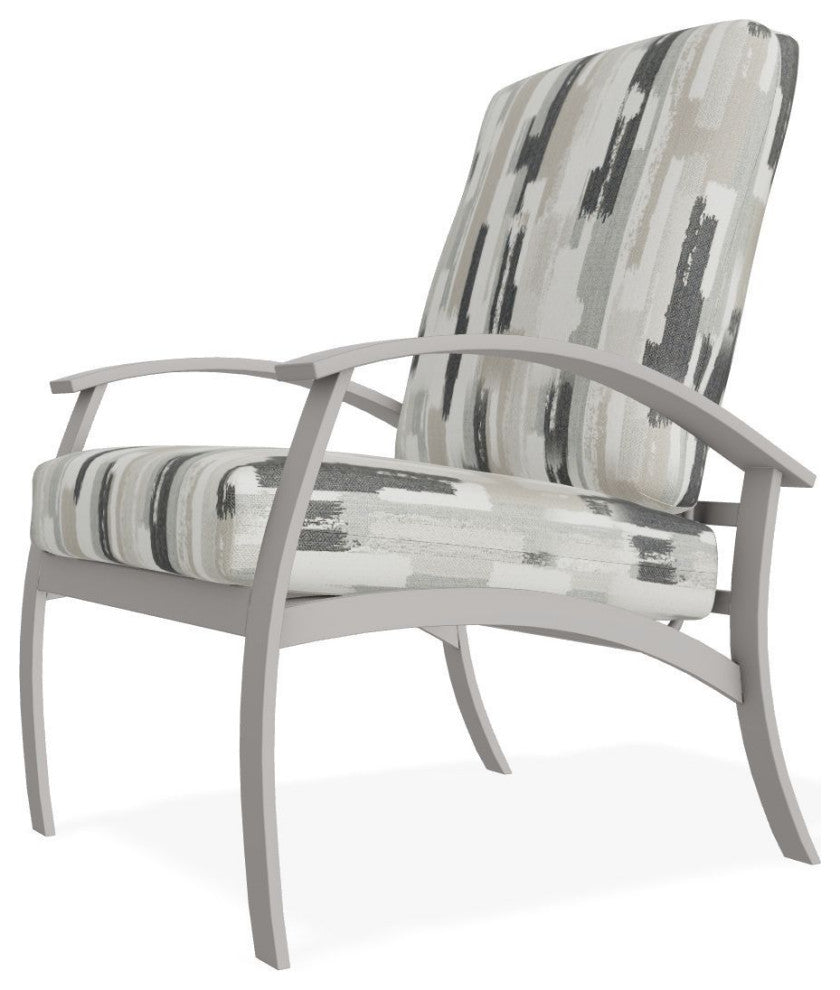Belle Isle Cushion Deep Seating Outdoor Armchair, Dreamscape Seaglass/Warm Gray