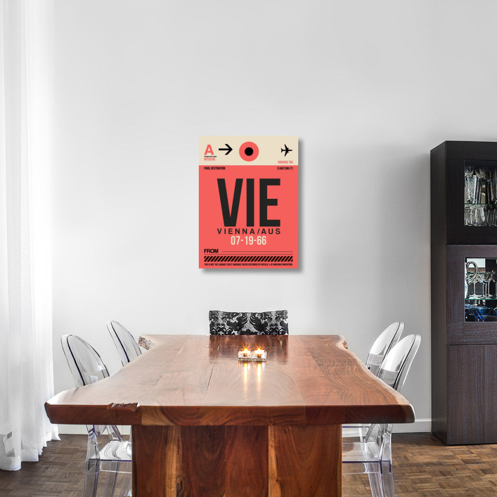 "VIE Vienna Luggage Tag 1" Fine Art Print