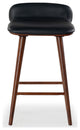 Safavieh Couture Tazmyn Counter Stool, Black/Walnut