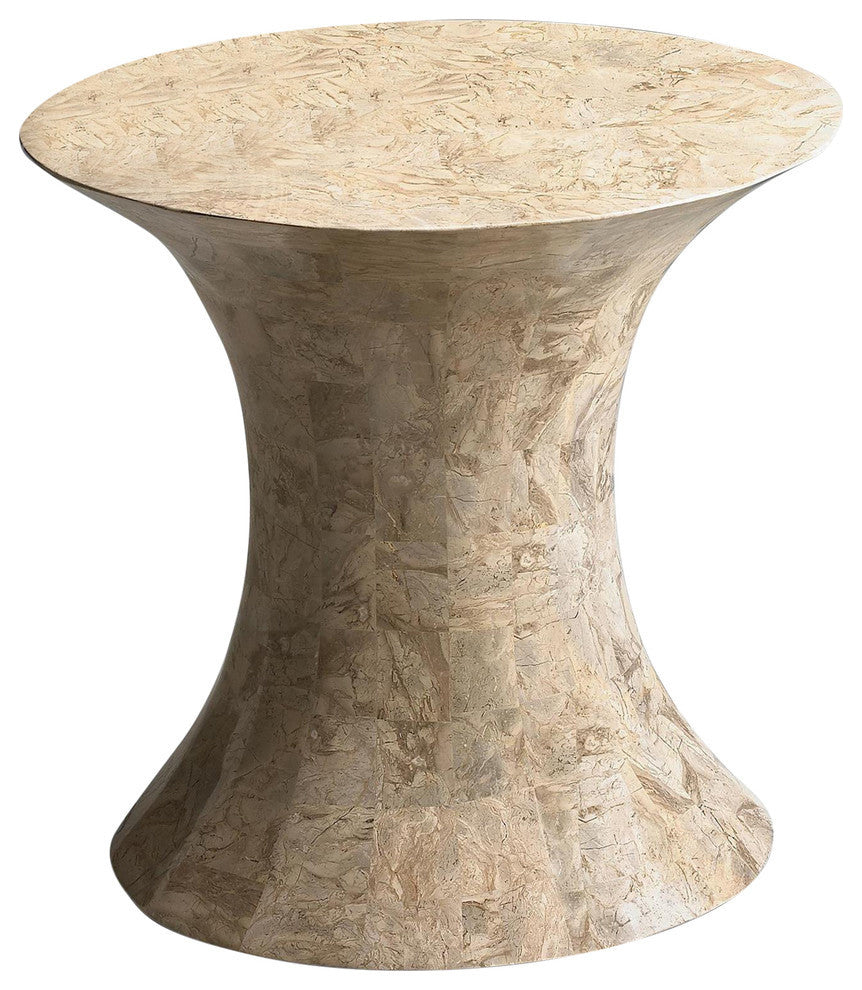 Butler Jaxon Oval Fossil Stone Side Table