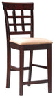 Hyde Wheat Back Cappuccino 24" Counter Stools Chairs, Set of 3