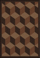 Kaleidoscope Rug, Highrise, 5'4"x7'8", Chocolate
