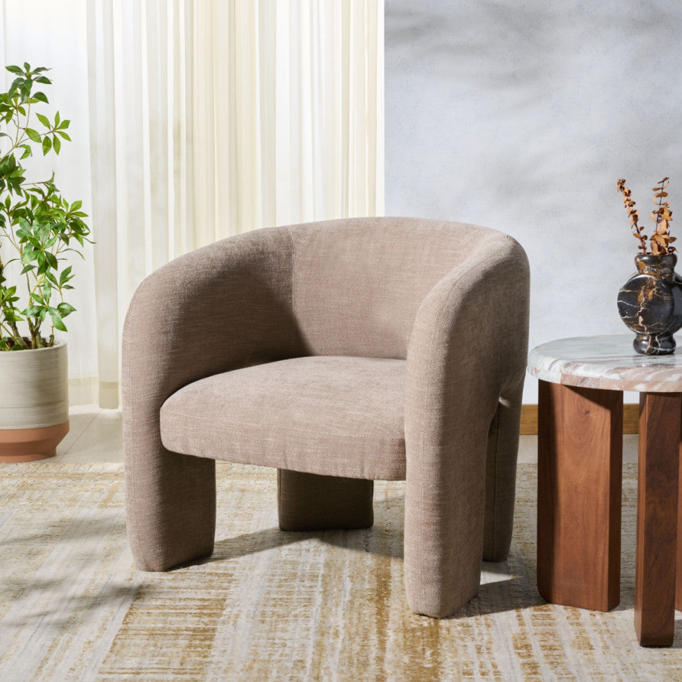Safavieh Couture Tamlyn Accent Chair, Light Brown