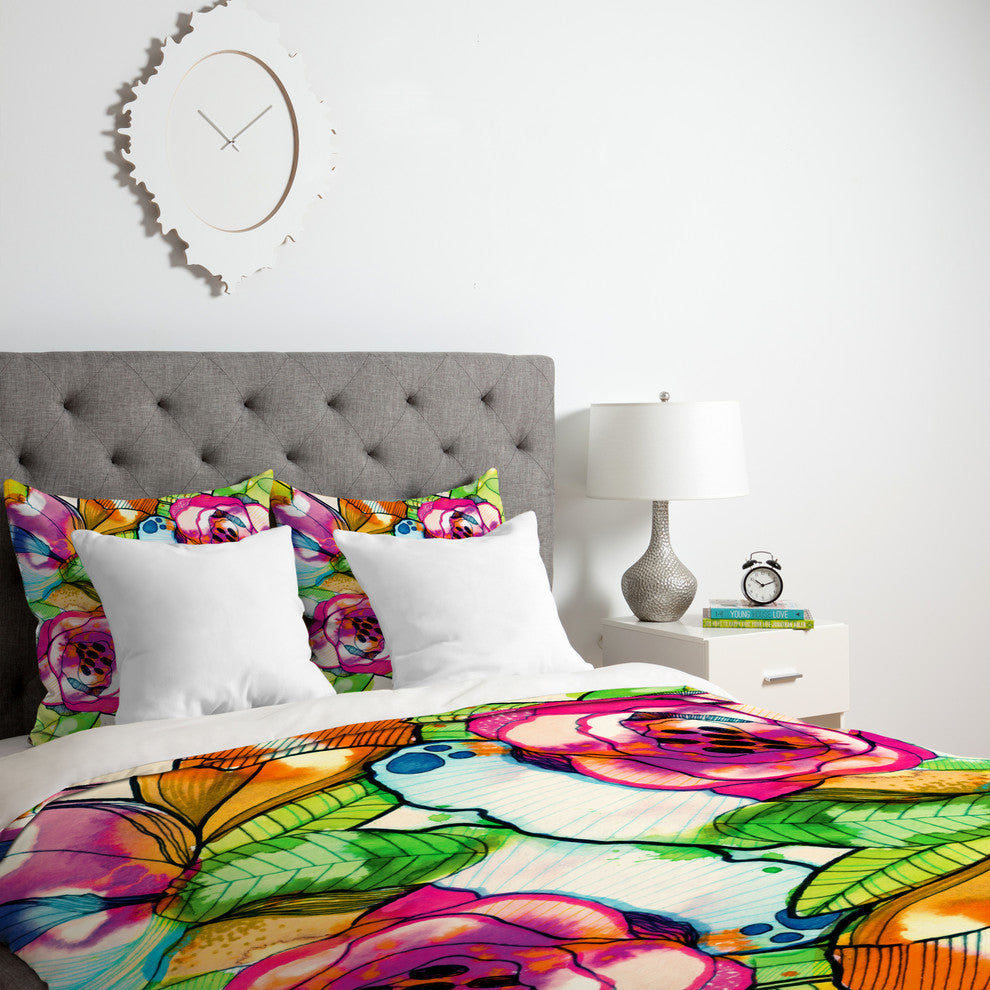 Deny Designs CayenaBlanca Fantasy Garden Duvet Cover - Lightweight