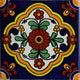 6x6 4 pcs Zarza Talavera Mexican Tile