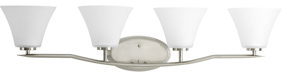 Bravo Collection 4-Light Bath Light, Brushed Nickel