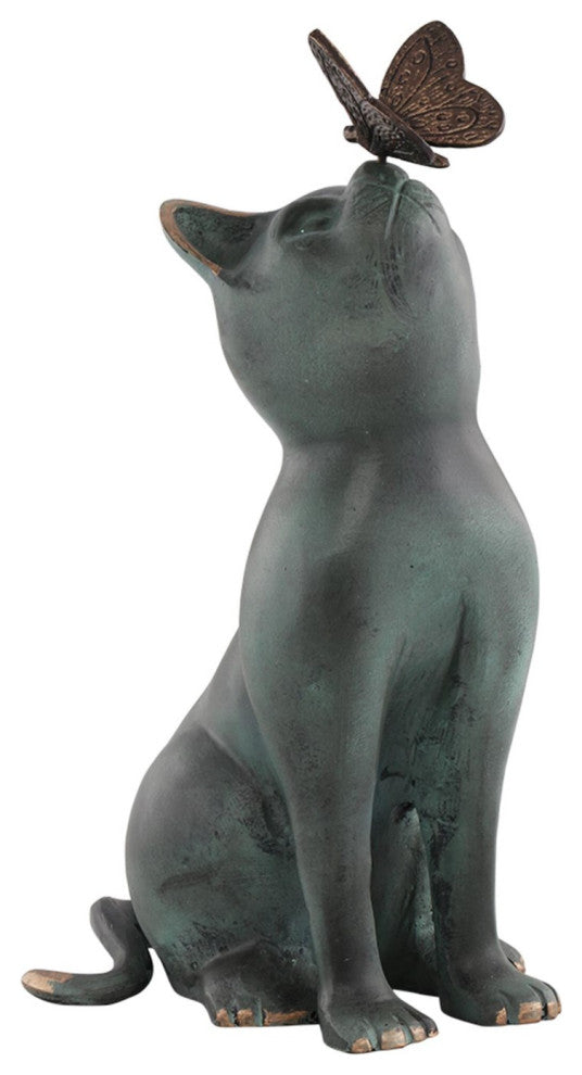 Curiosity Cat Garden Sculpture