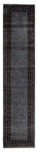 Overdyed One-of-a-Kind Hand-Knotted Area Rug Gray, 2' 7" x 11' 6"