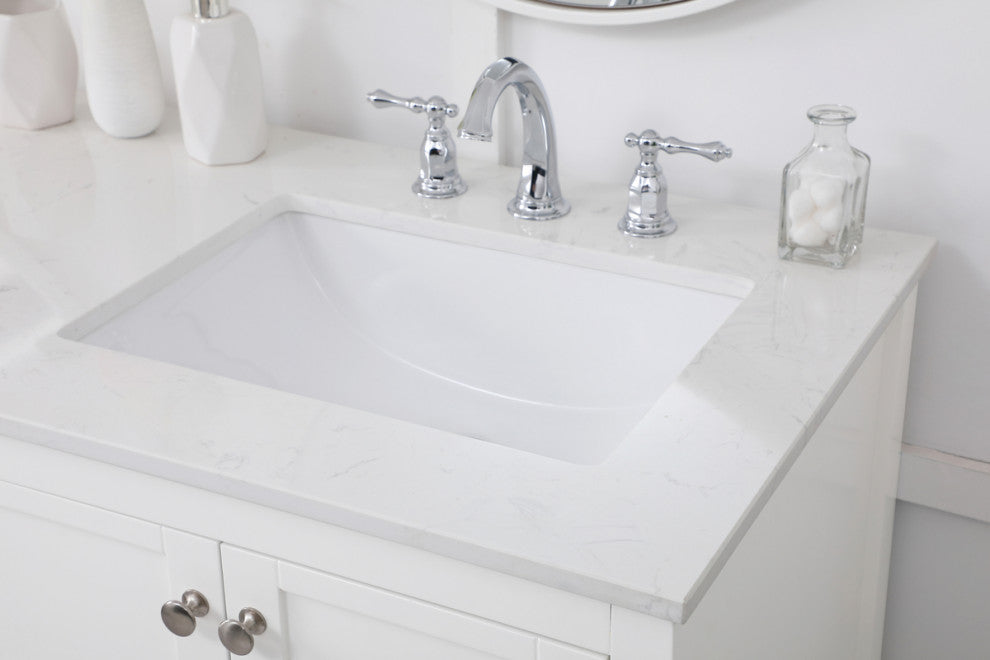 Tucker White 60" Double Sink Bathroom Vanity
