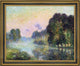 Gustave Loiseau by the Eure RiverFog EffectFramed Premium Canvas Print, 20"x25"