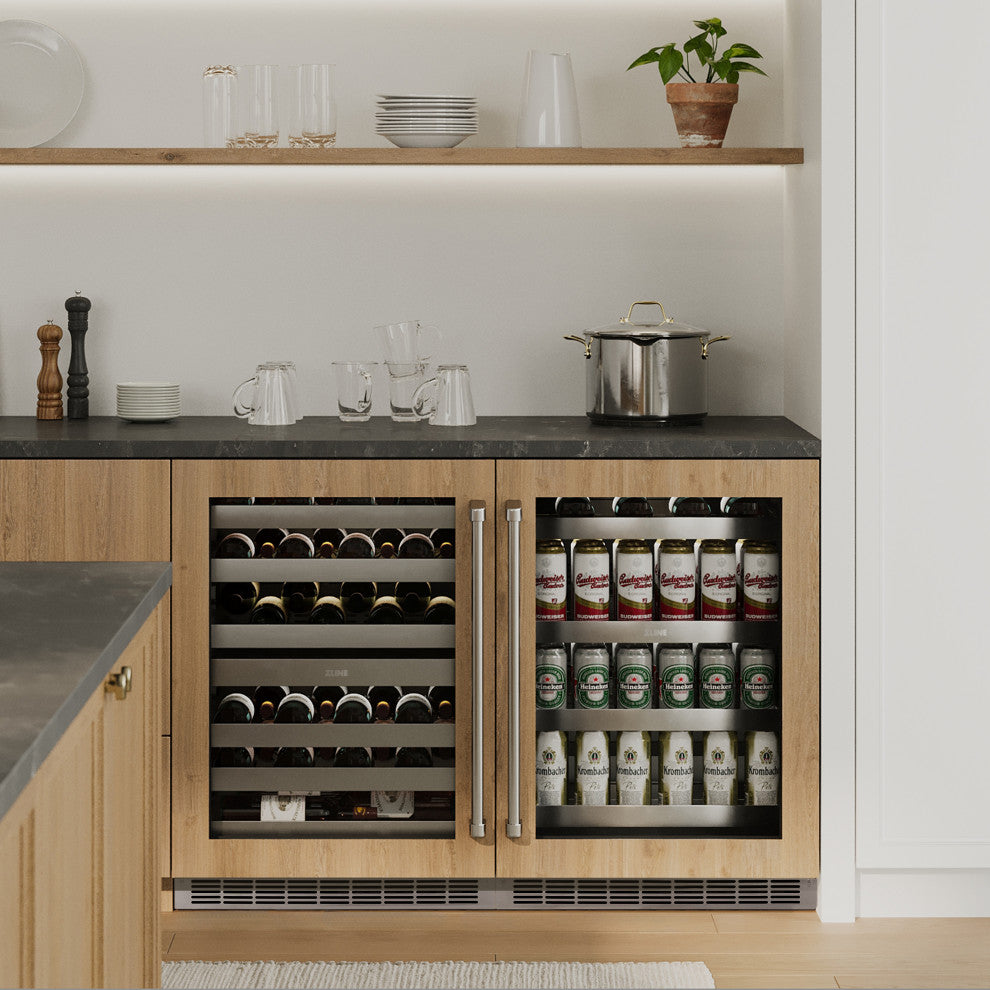ZLINE 24" Dual-Zone Wine Cooler With Panel-Ready Door
