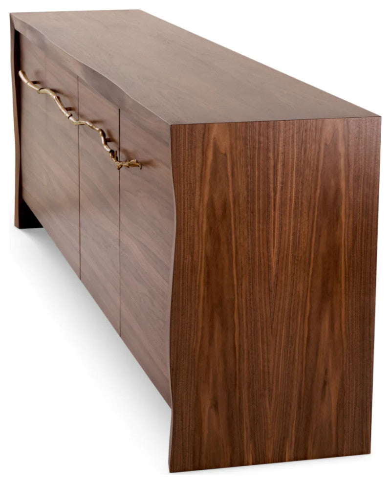 Walnut Veneer 4-Door Dresser, Eichholtz Charford