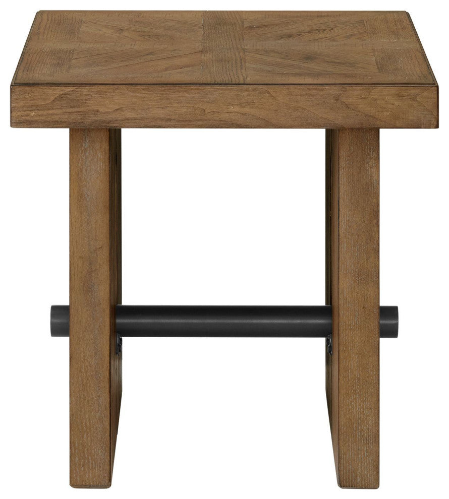 Landmark 24" Wide End Table, Weathered Oak