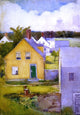 Annie G. Sykes The Yellow House - 18" x 27" Premium Canvas Print