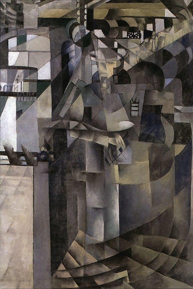 Kazimir Malevich Living in a Big Hotel - 18" x 27" Premium Canvas Print