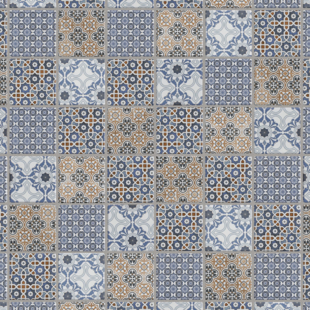 Classico 2" Square Mix Porcelain Floor and Wall Tile