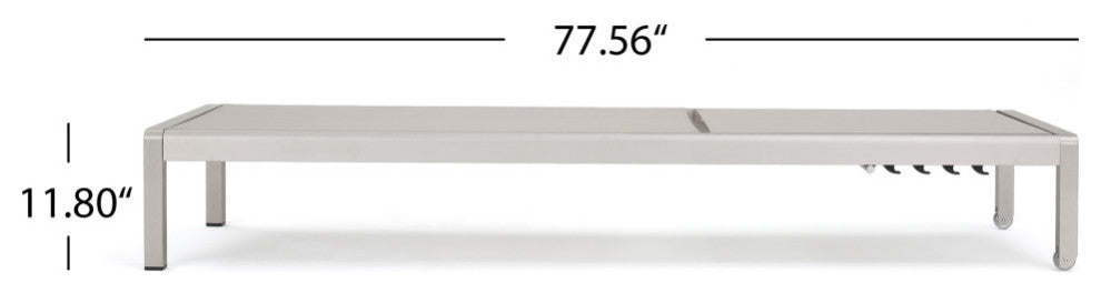 Cape Coral Outdoor Mesh Chaise Lounge, Set of 2