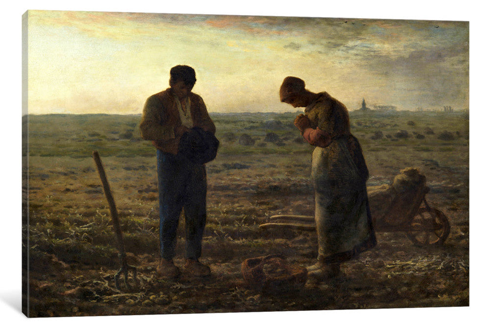 "The Angelus" Wrapped Canvas Art Print, 26x18x1.5