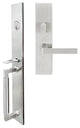 Tokyo Lever, Mortise Entry Handleset, Right Hand Reverse, Satin Stainless Steel