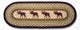 Earth Rugs OP-19 Moose Oval Patch Runner 13" x 36"