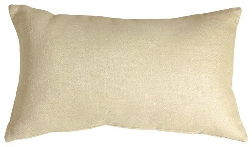 Pillow Decor - Tuscany Linen Cream 12 x 20 Throw Pillow