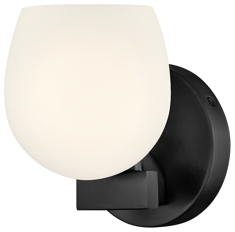 Hinkley Mae Small Single Light Sconce, Black