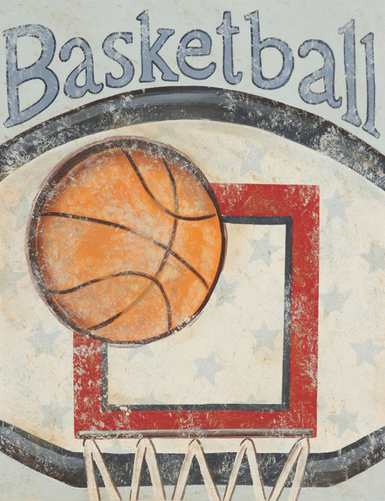 Marmont Hill, "Backboard" by Reesa Qualia Painting on Wrapped Canvas, 30x39