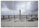 "Spring Storm in Uruguay Panorama" Sea Bridge Metal Wall Art, 3 Panels, 36"x28"