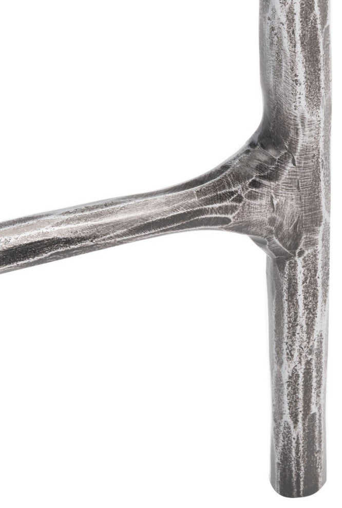 Safavieh Couture Jessa Forged Metal Rectangle Console Table, Silver