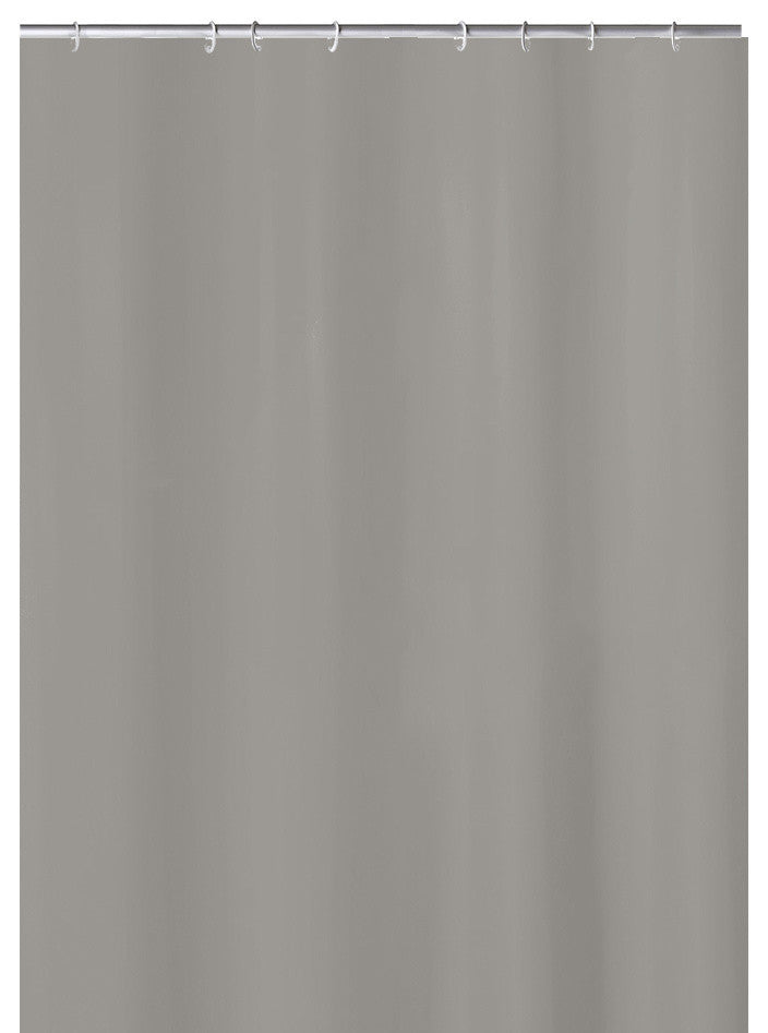 Contemporary Fabric Shower Curtain, Kito, Slate, Stall