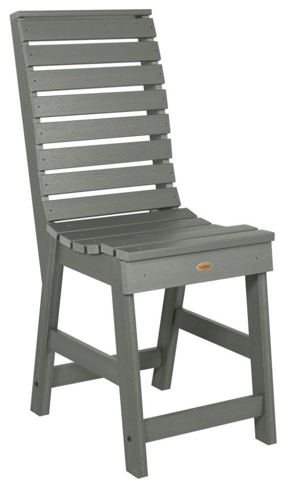 Weatherly Counter Side Chair, Coastal Teak
