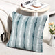 Amanda Stripe Faux Fur 2 Piece Pillow Shell Sets, Pearl Blue, 20"x20"