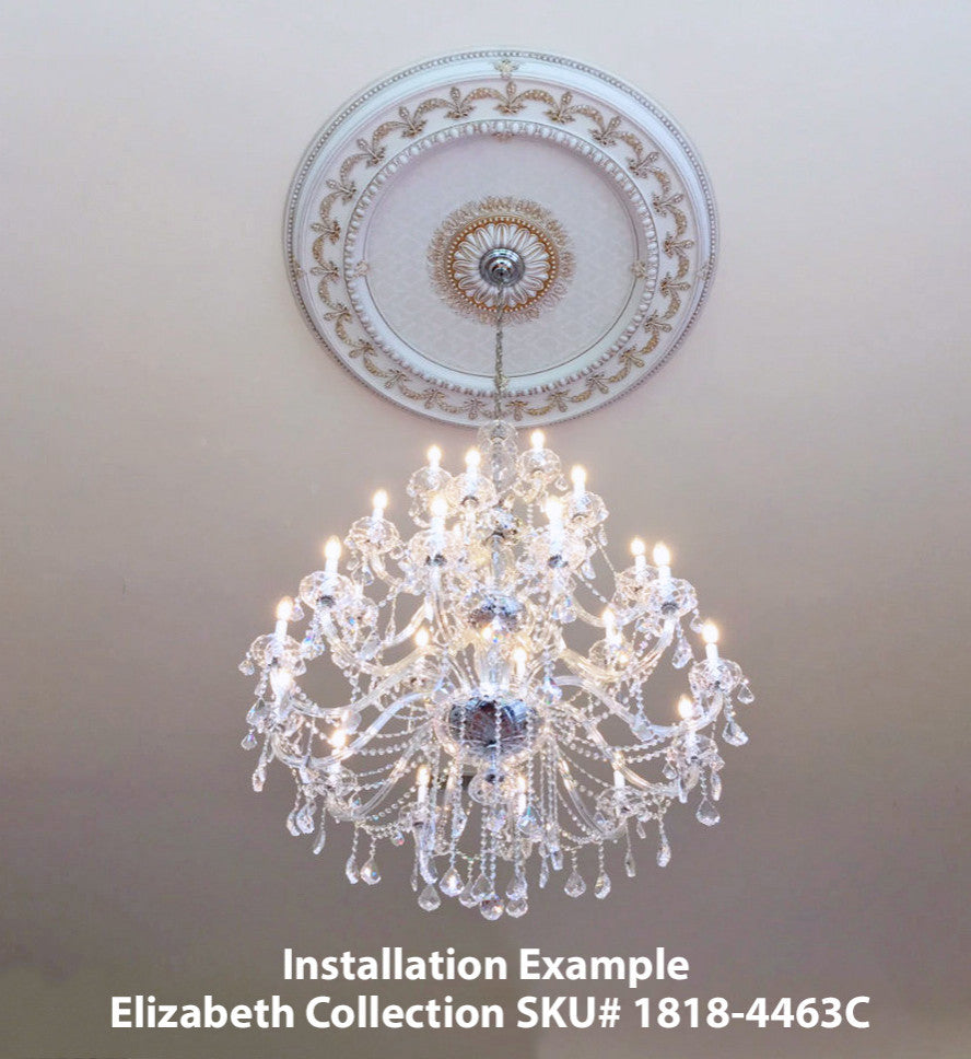 Artistry Lighting Elizabeth Collection Crystal Chandelier 44x63, Gold