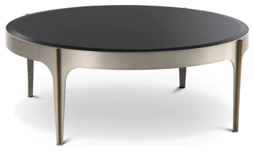 Black Glass Coffee Table S, Eichholtz Artemisa