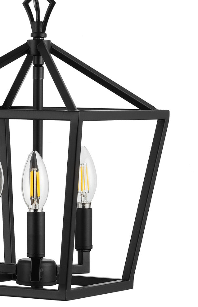 Pagoda Lantern Metal LED Pendant, Oil Rubbed Bronze, Width: 10"