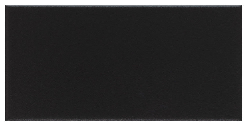 Crown Heights Ceramic Wall Tile, Matte Black