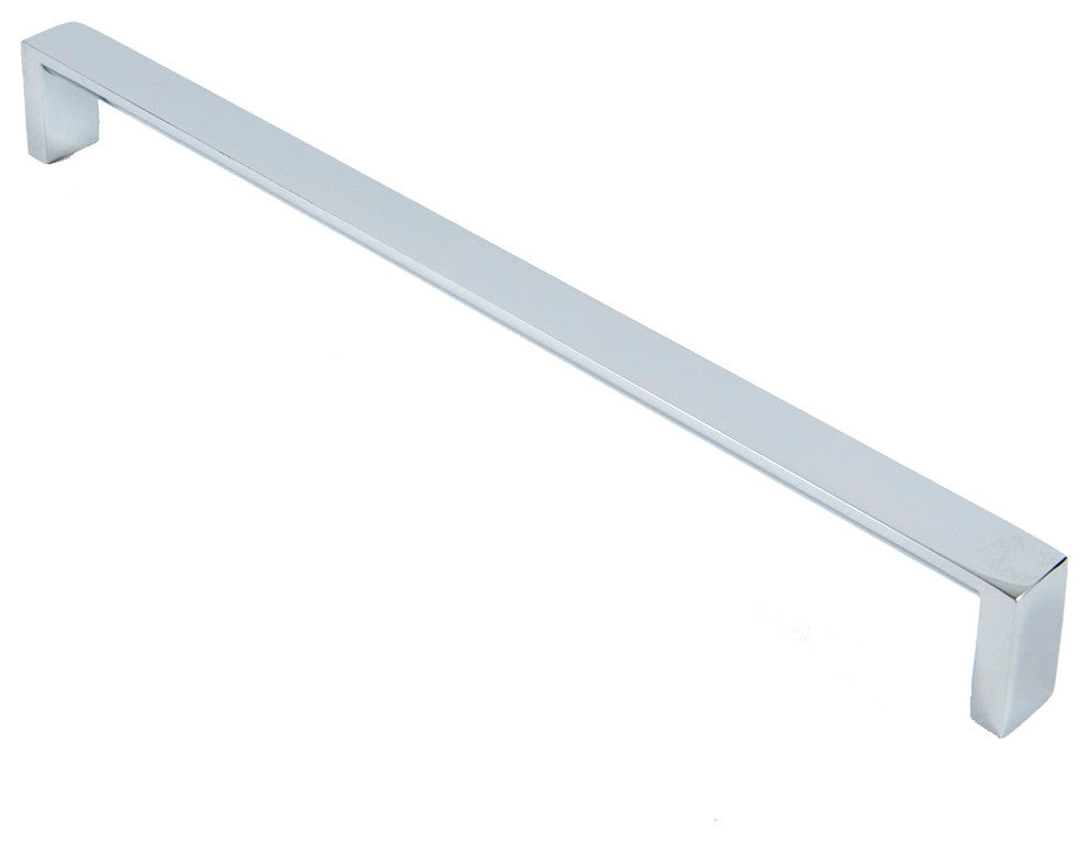 12" Modern Square Pull, Chrome