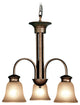 Dresden 3-Light Chandelier, Bronze