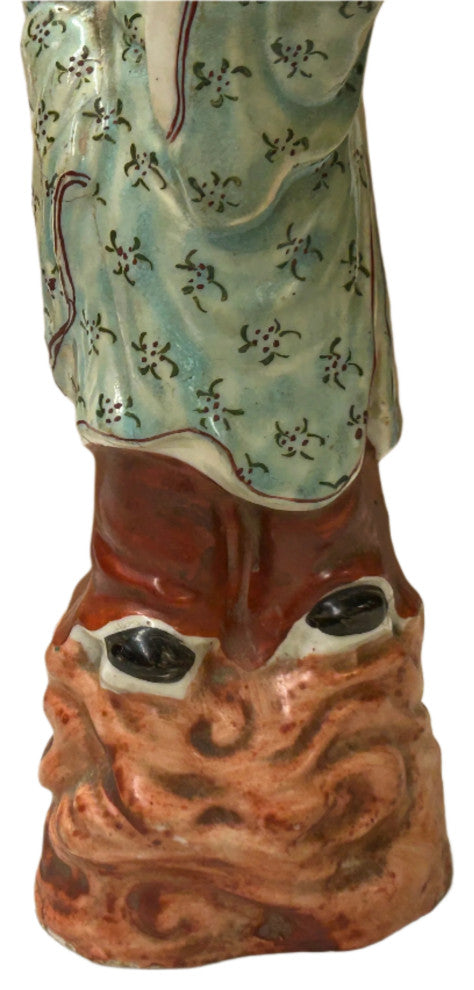 Vintage Oriental Ancient Style Dressing Ceramic Man Art Figurine Hws4419
