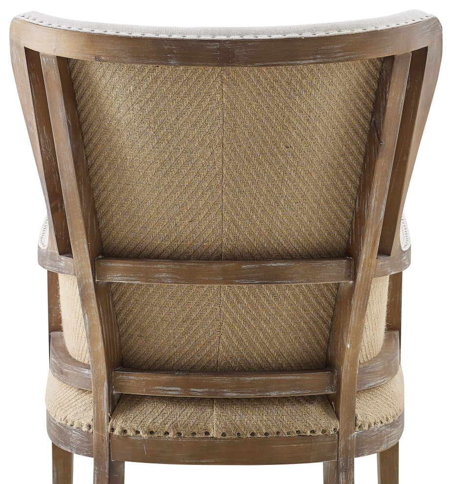George Two Tone Wingback Accent Chair