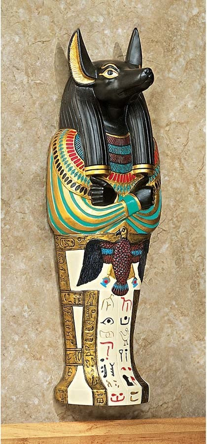 Anubis Sarcophagus Wall Plaque